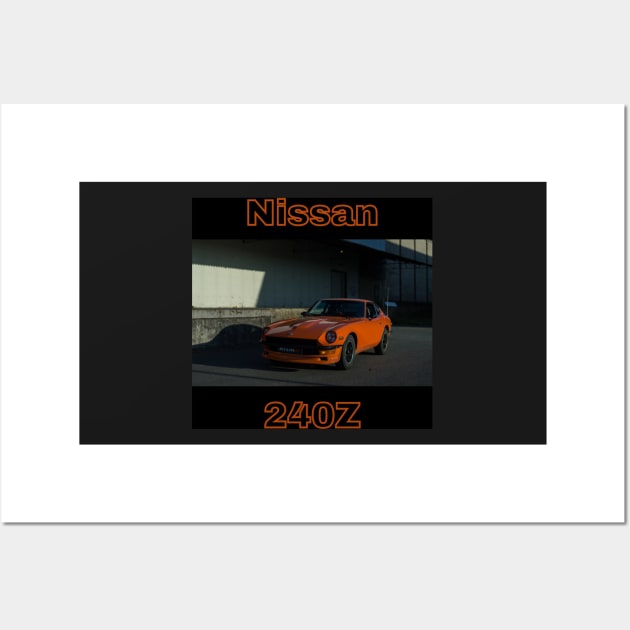 Nissan 240Z - Orange Design Wall Art by Trevor1984